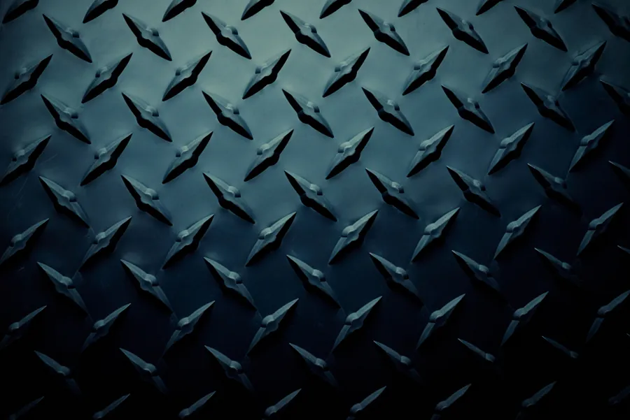 Embossed metal plate